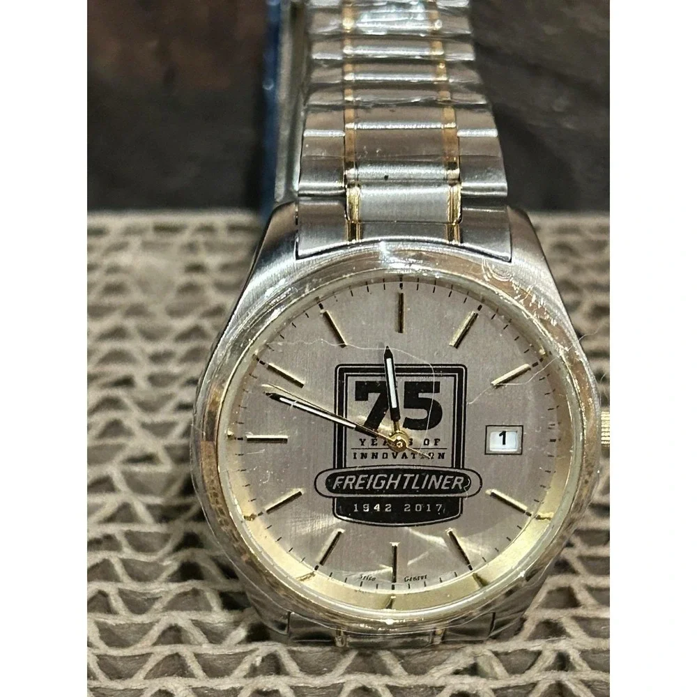 75th Anniversary Freightliner Stainless Steel Two Toned Watch‎ Never Worn Works